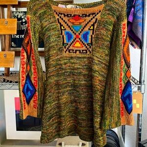 70’s great condition Vicky Volts sweater. No size loose medium and a tight XL.